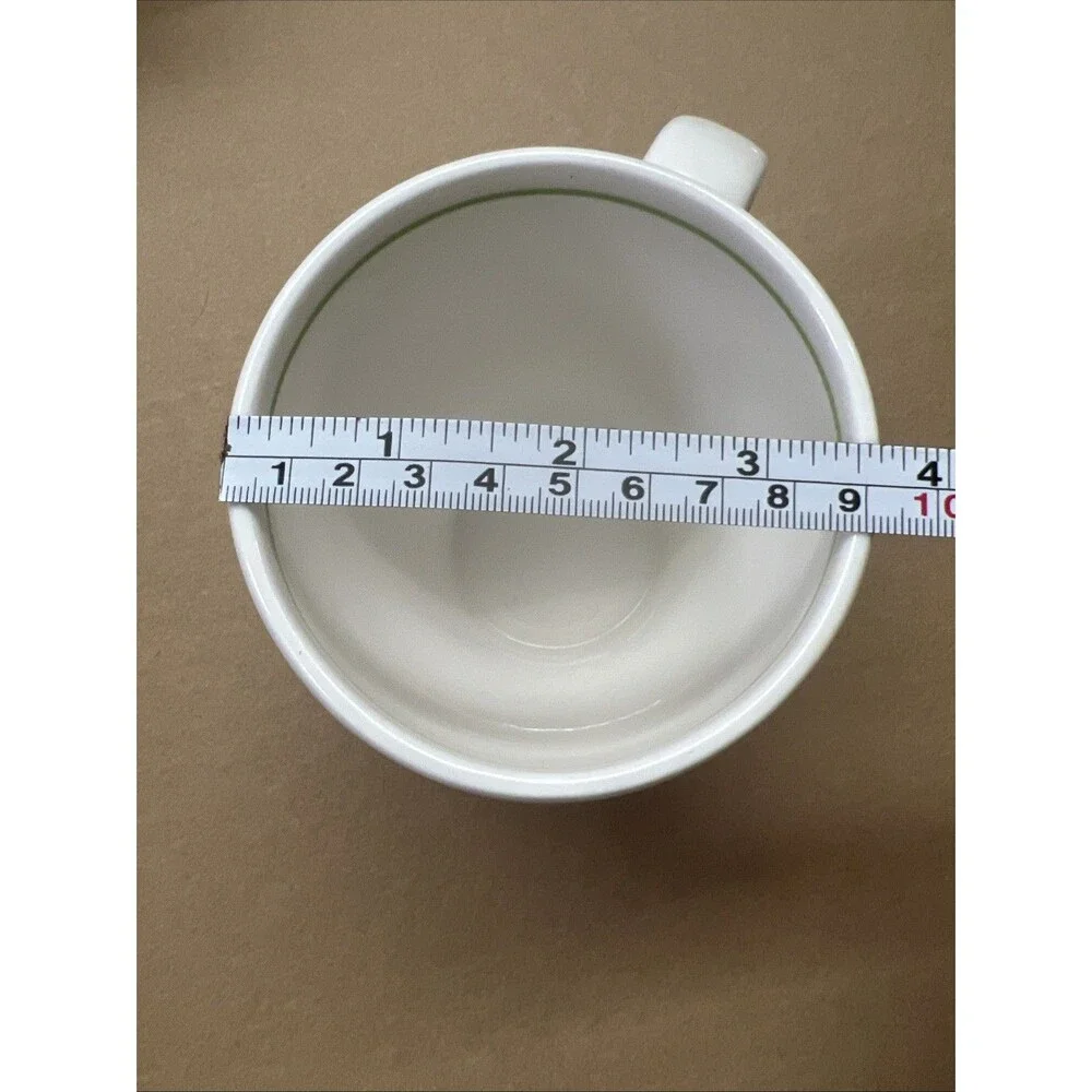 Starbucks Mug 2003 Barista Espresso Coffee 12oz White with Green Stripe
